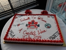 A special GT-39 cake for dessert