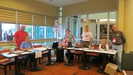 Early registration setup at the hotel