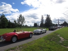Entering the car show field
