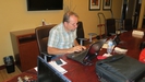 Todd works late on the GT-39 DVD